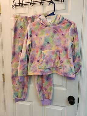American Girl "Summer"  Cozy Pastel Star Plush Hoodie & Pajama Set